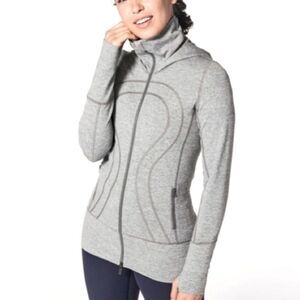 Lululemon In Stride Jacket Women’s Size 4 Heather Slate Grey